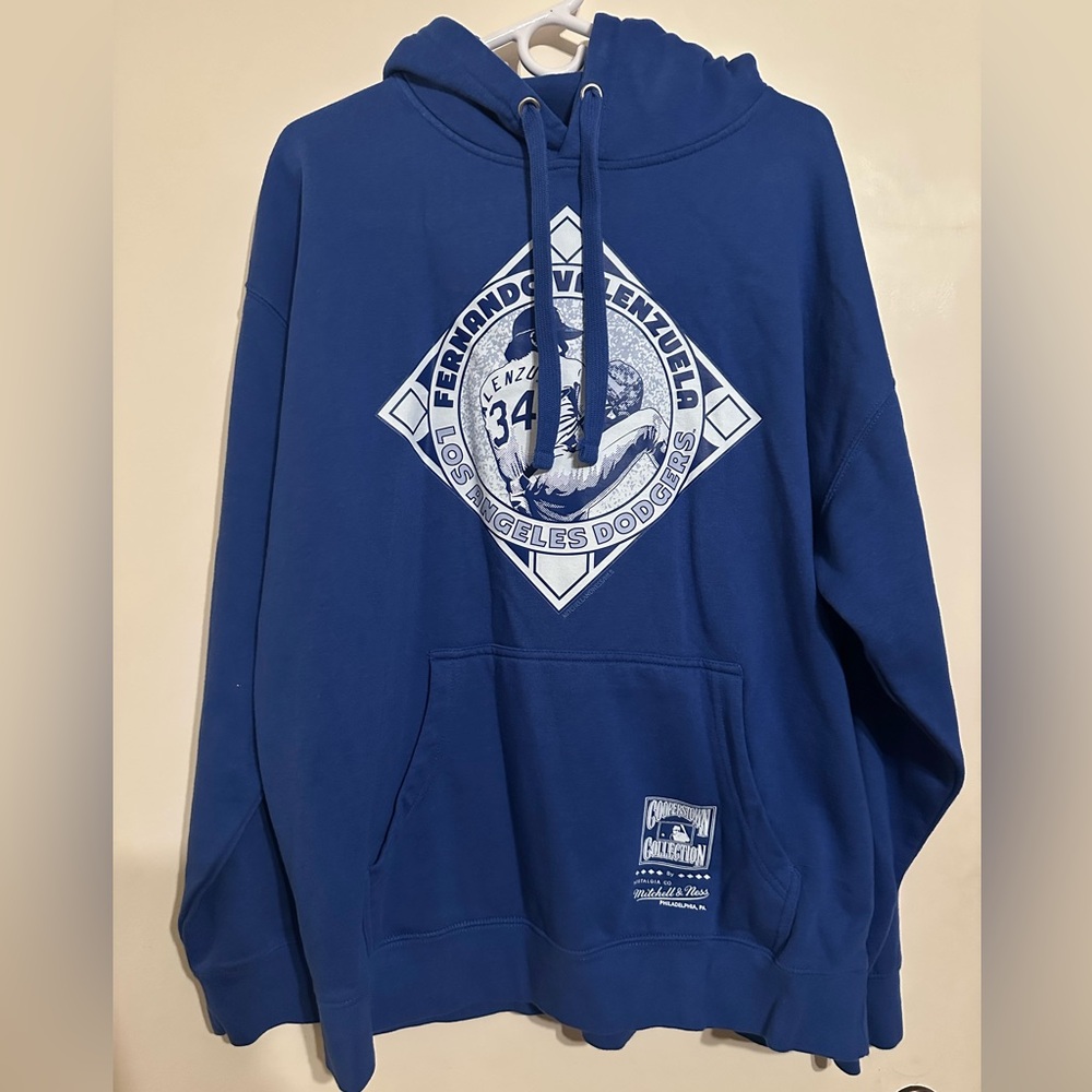 Mitchell & Ness Cooperstown Collection Fernando Valenzuela Hoodie NWOT